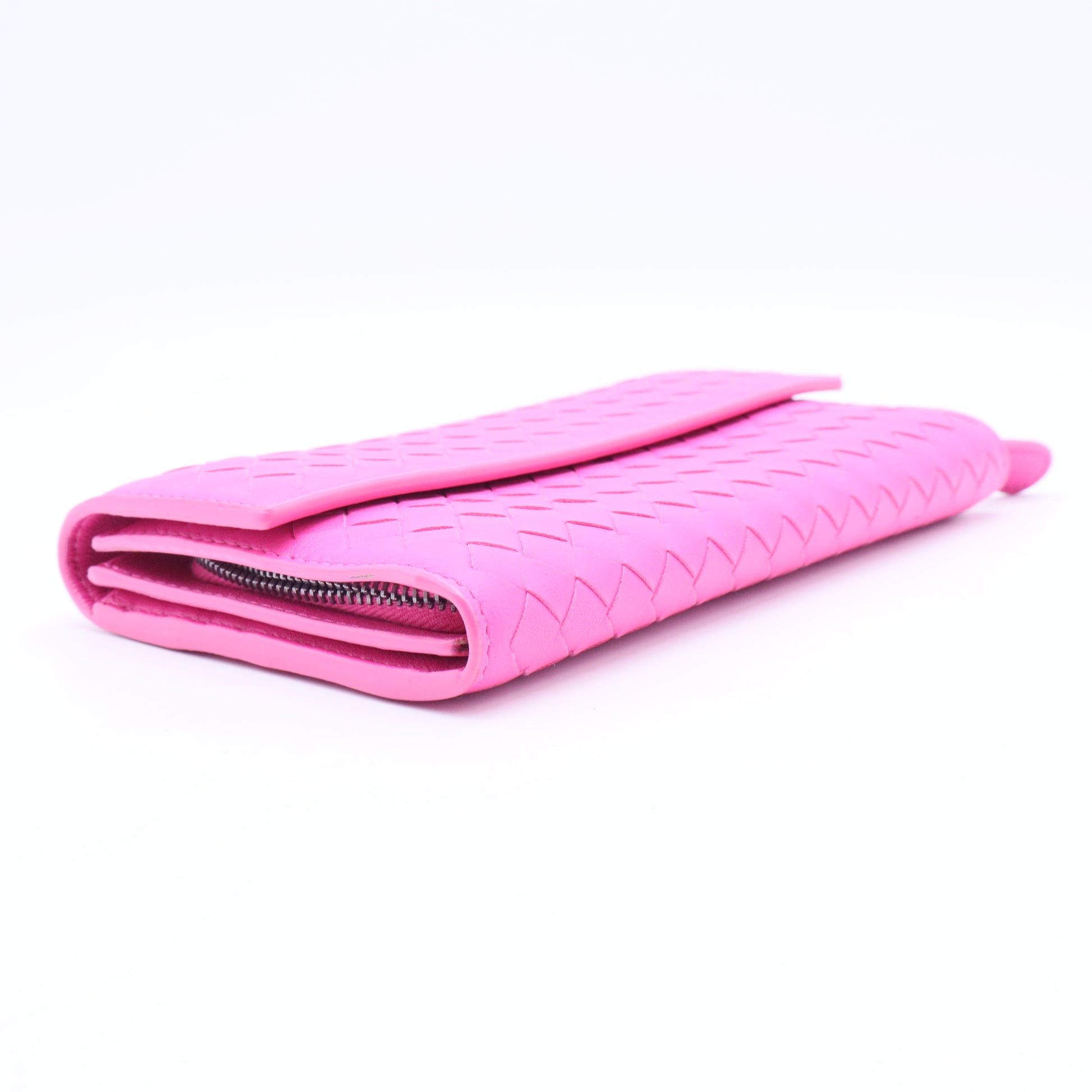 Continental Intrecciato Weave Continental Wallet-W20051