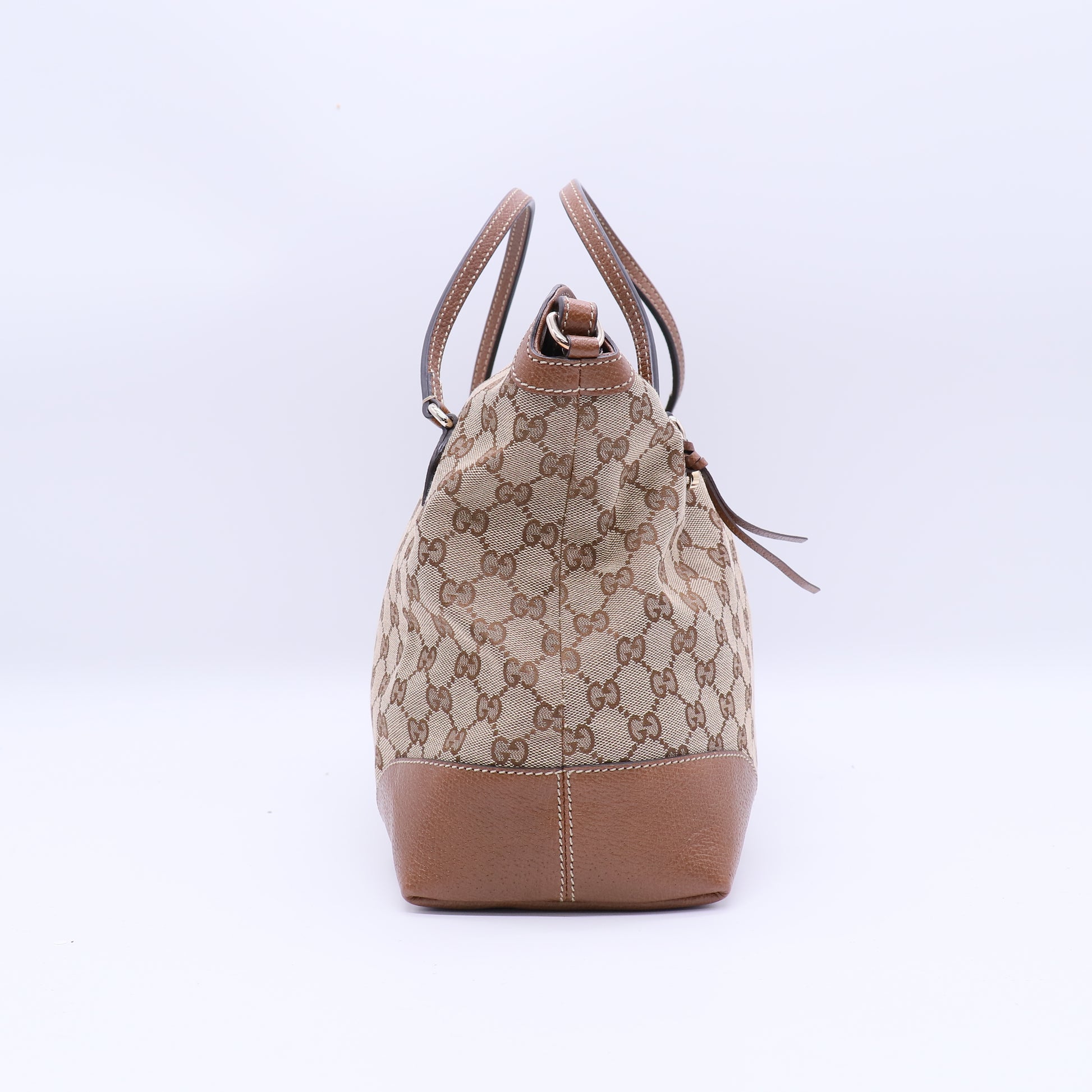 Bree Convertible Top Handle Bag GG Canvas with Leather Medium B21238