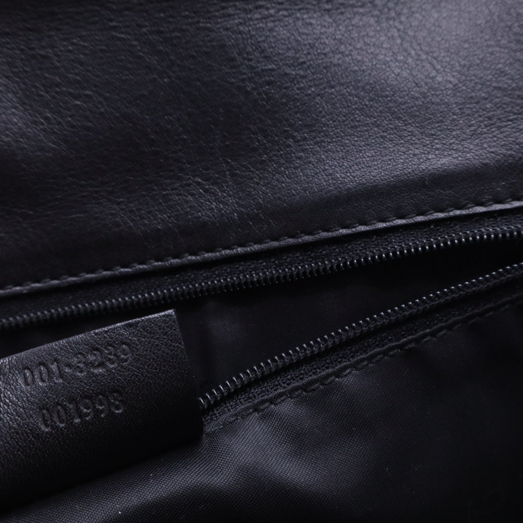 Bamboo Leather Flap Bag B21336
