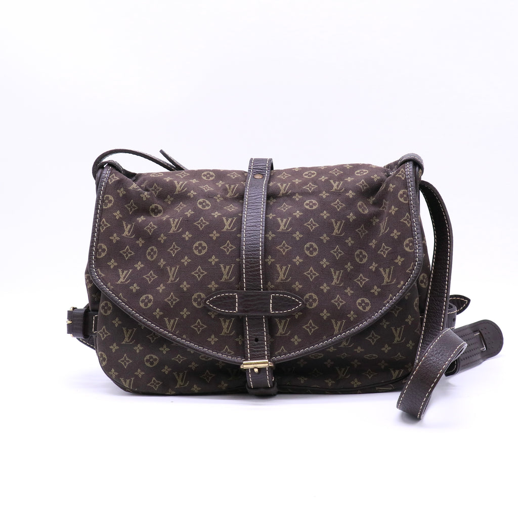 Louis Vuitton Monogram Mini Lin Saumur Ebene twins LDJ4657