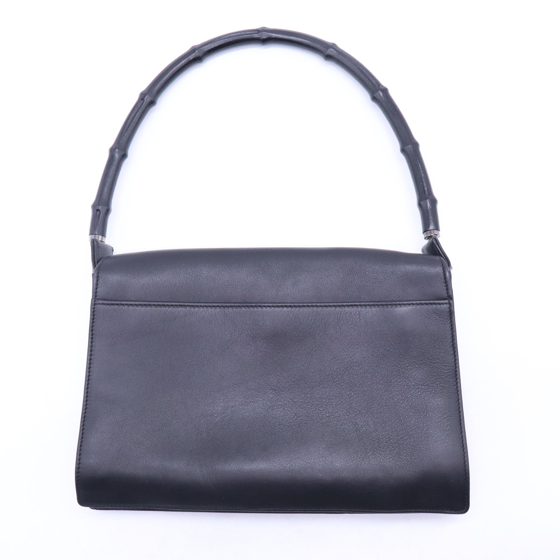 Bamboo Leather Flap Bag B21336