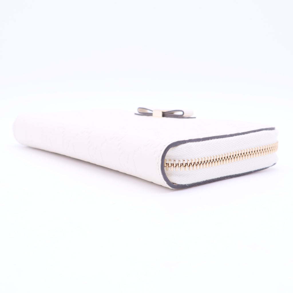 GG Logo Leather Continental Wallet W20070
