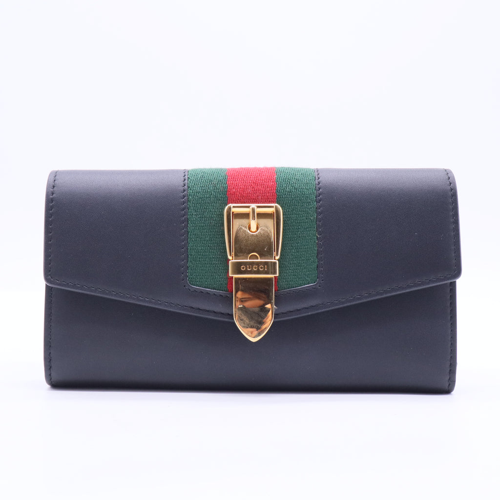 Web Accent Calfskin Continental Wallet W20065