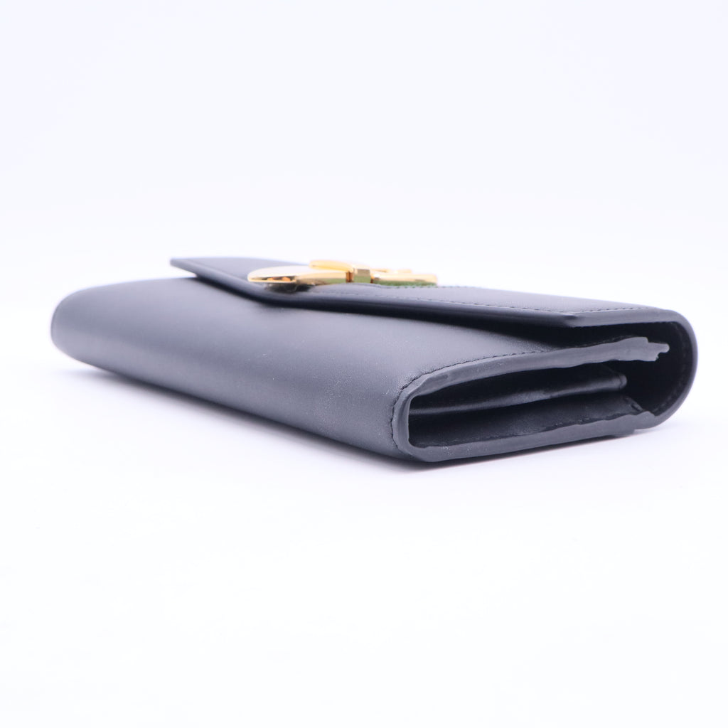 Web Accent Calfskin Continental Wallet W20065