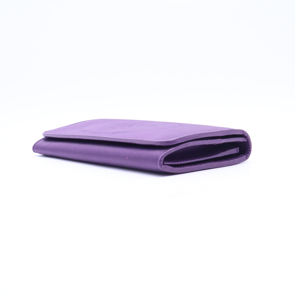 Prada Tessuto Nylon Jacquard Logo Continental Wallet W20986