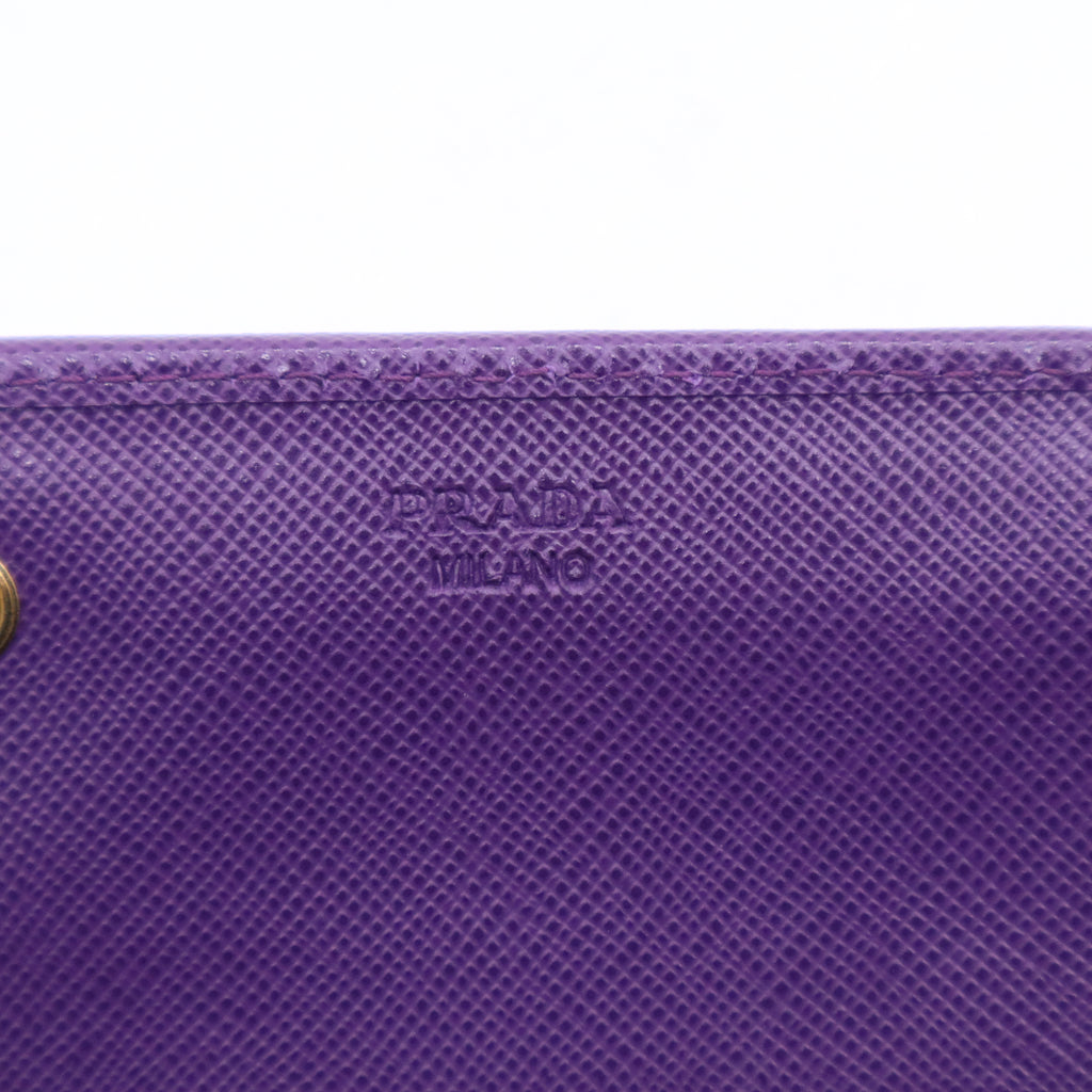 Prada Tessuto Nylon Jacquard Logo Continental Wallet W20986