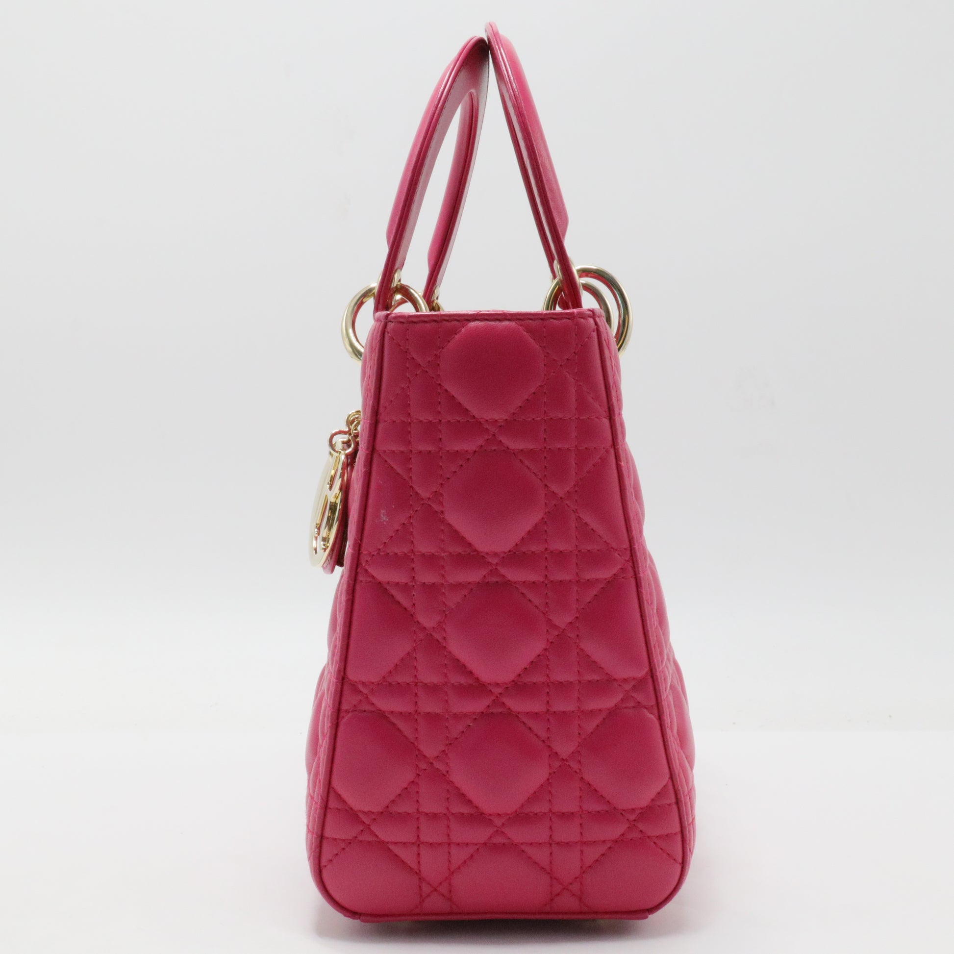 Lady Dior Bag Cannage Quilt Lambskin Medium