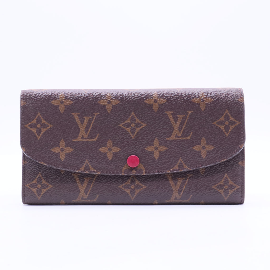 LV Monogram Coated Canvas Emilie Wallet W20066
