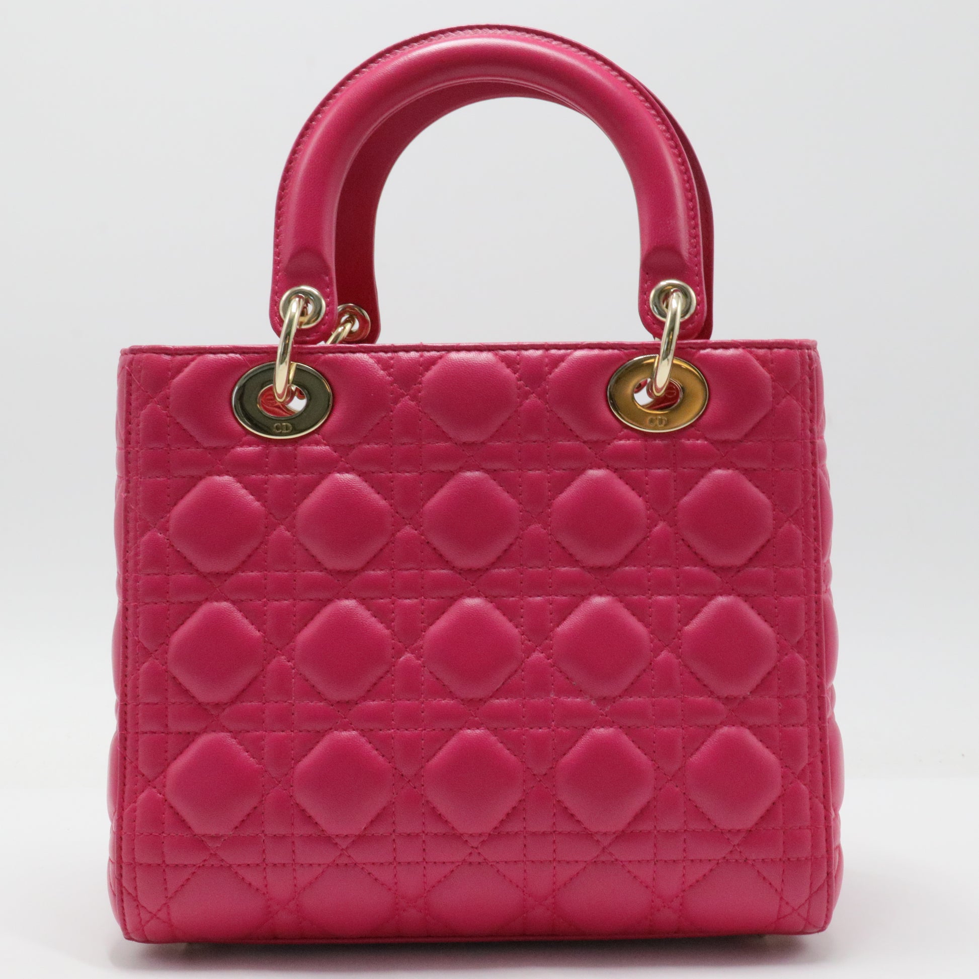 Lady Dior Bag Cannage Quilt Lambskin Medium