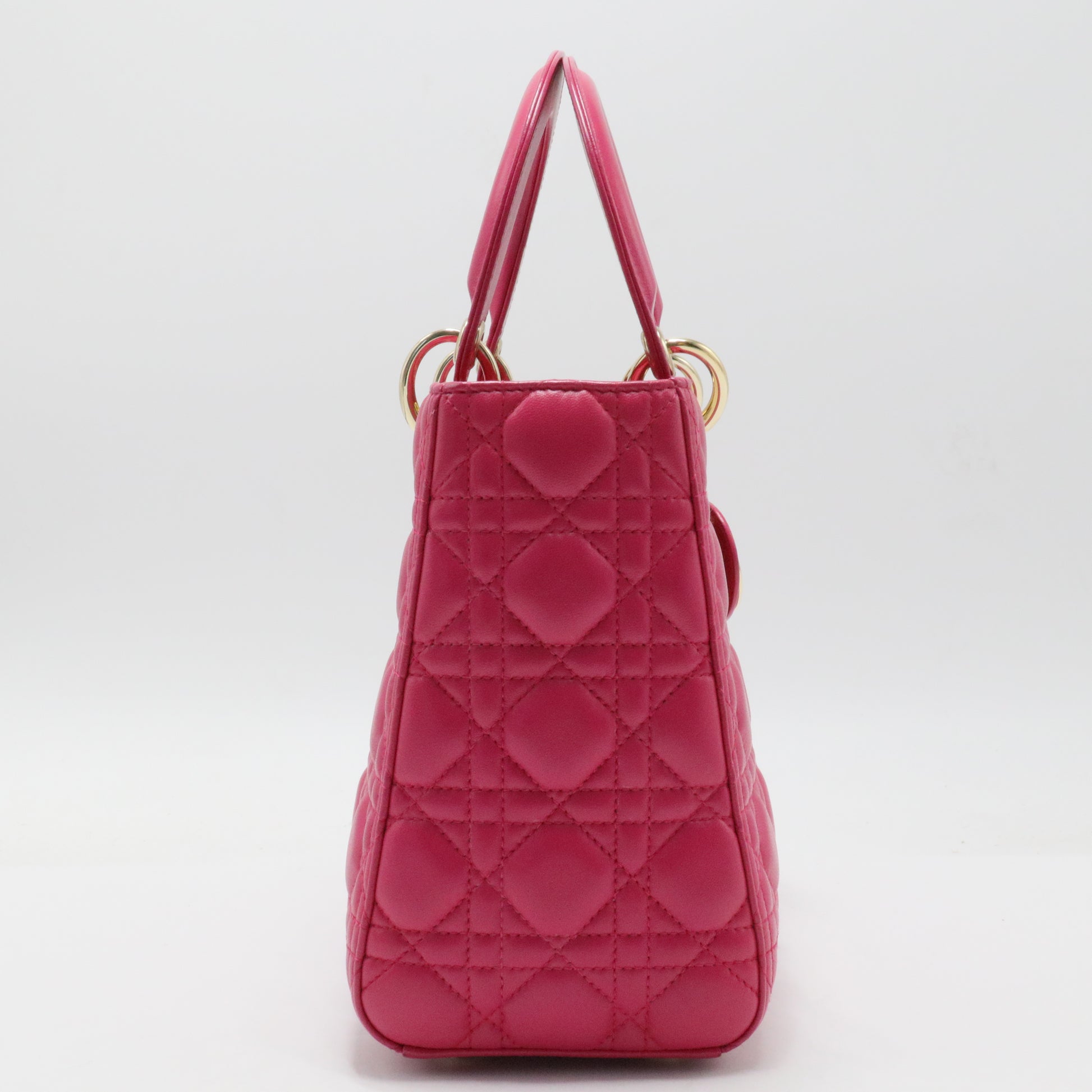 Lady Dior Bag Cannage Quilt Lambskin Medium