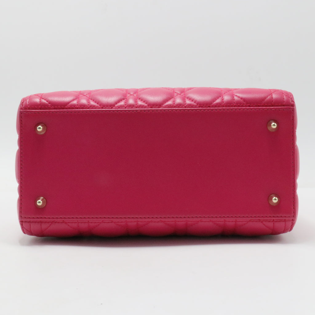 Lady Dior Bag Cannage Quilt Lambskin Medium