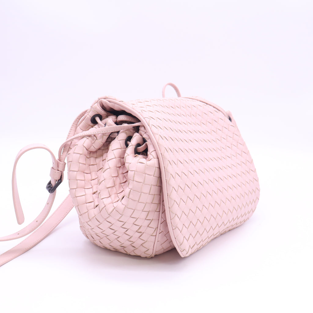 Bottega Veneta Nappa Intrecciato Flap Crossbody Bag twins B24467