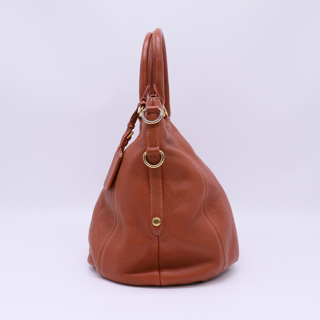 Convertible Satchel Vitello Daino Medium Twins B22741
