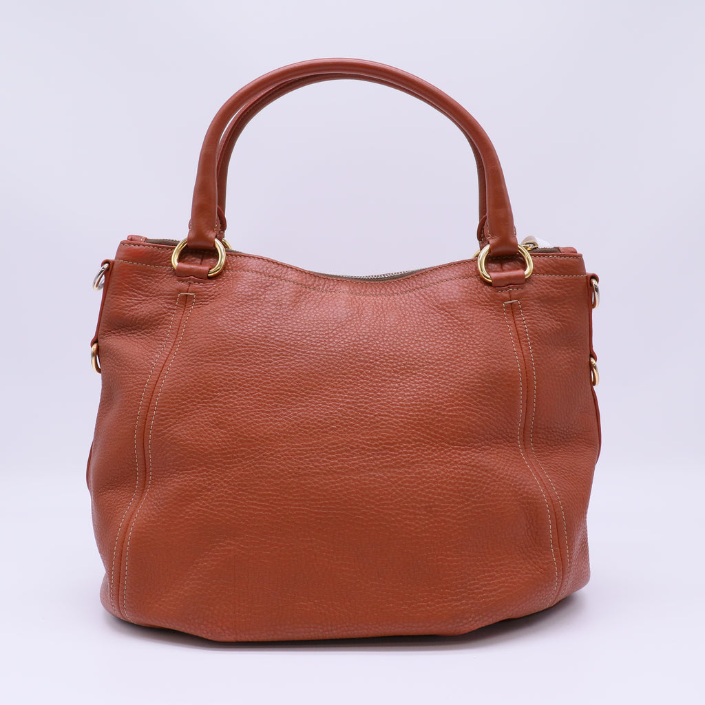 Convertible Satchel Vitello Daino Medium Twins B22741