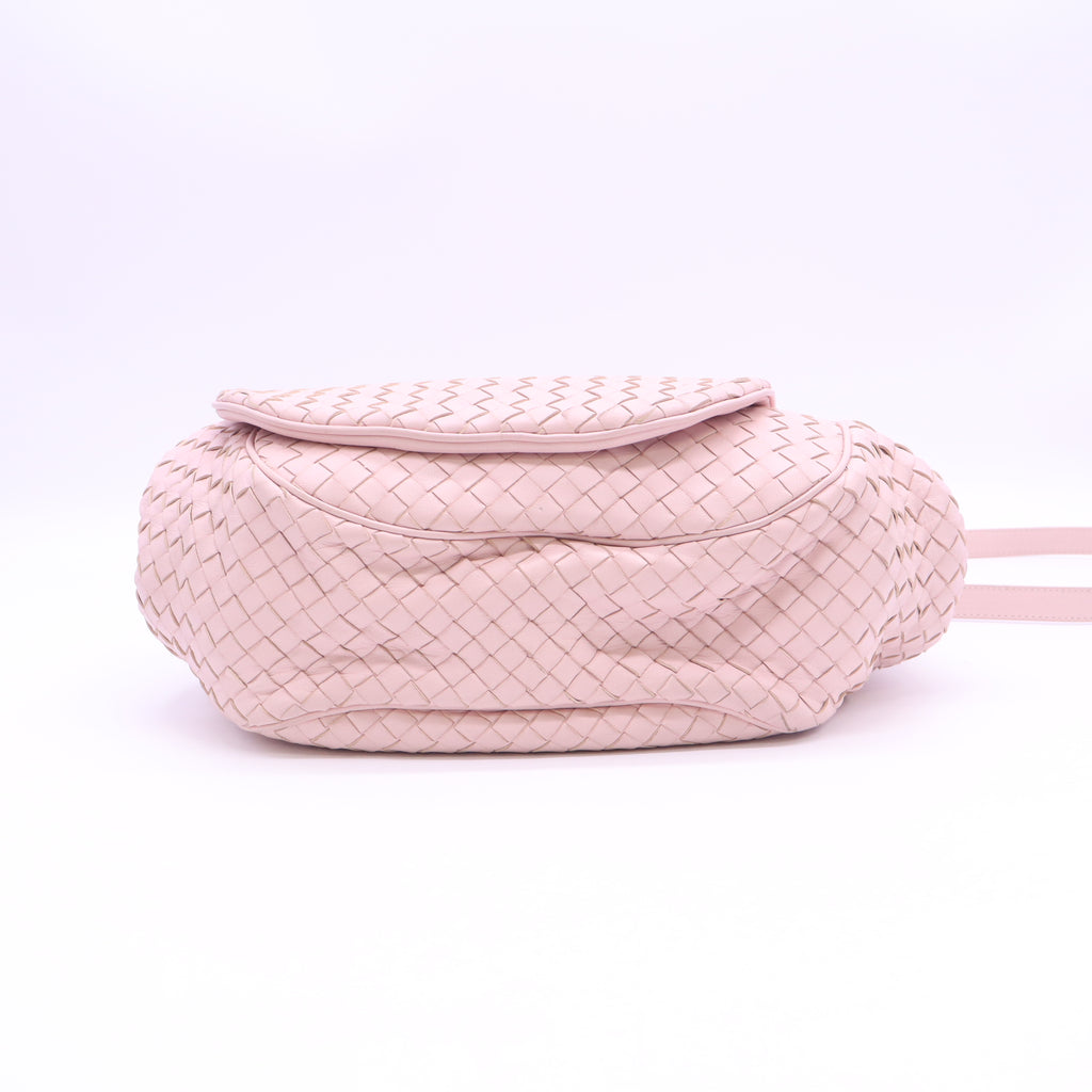Bottega Veneta Nappa Intrecciato Flap Crossbody Bag twins B24467