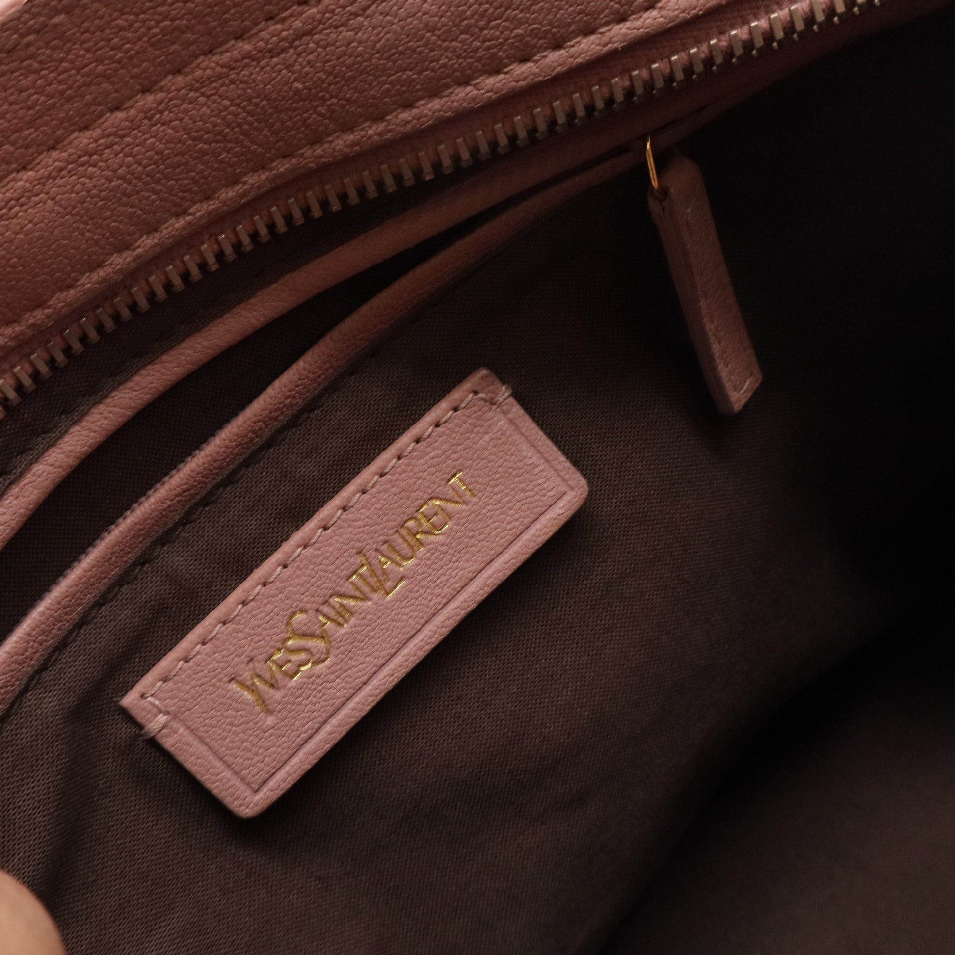 Pink Calfskin Leather Medium Cabas ChYc Bag