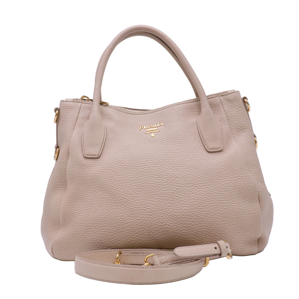 Convertible Satchel Vitello Daino Medium Twins B22735