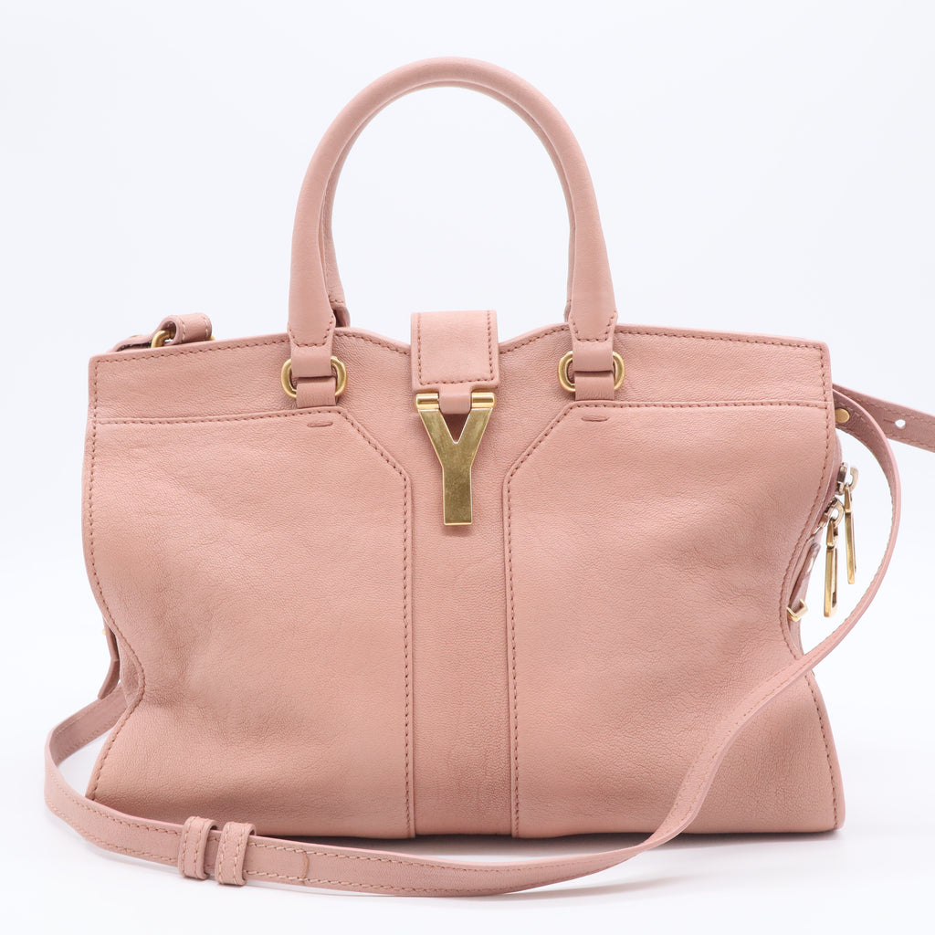 Pink Calfskin Leather Medium Cabas ChYc Bag