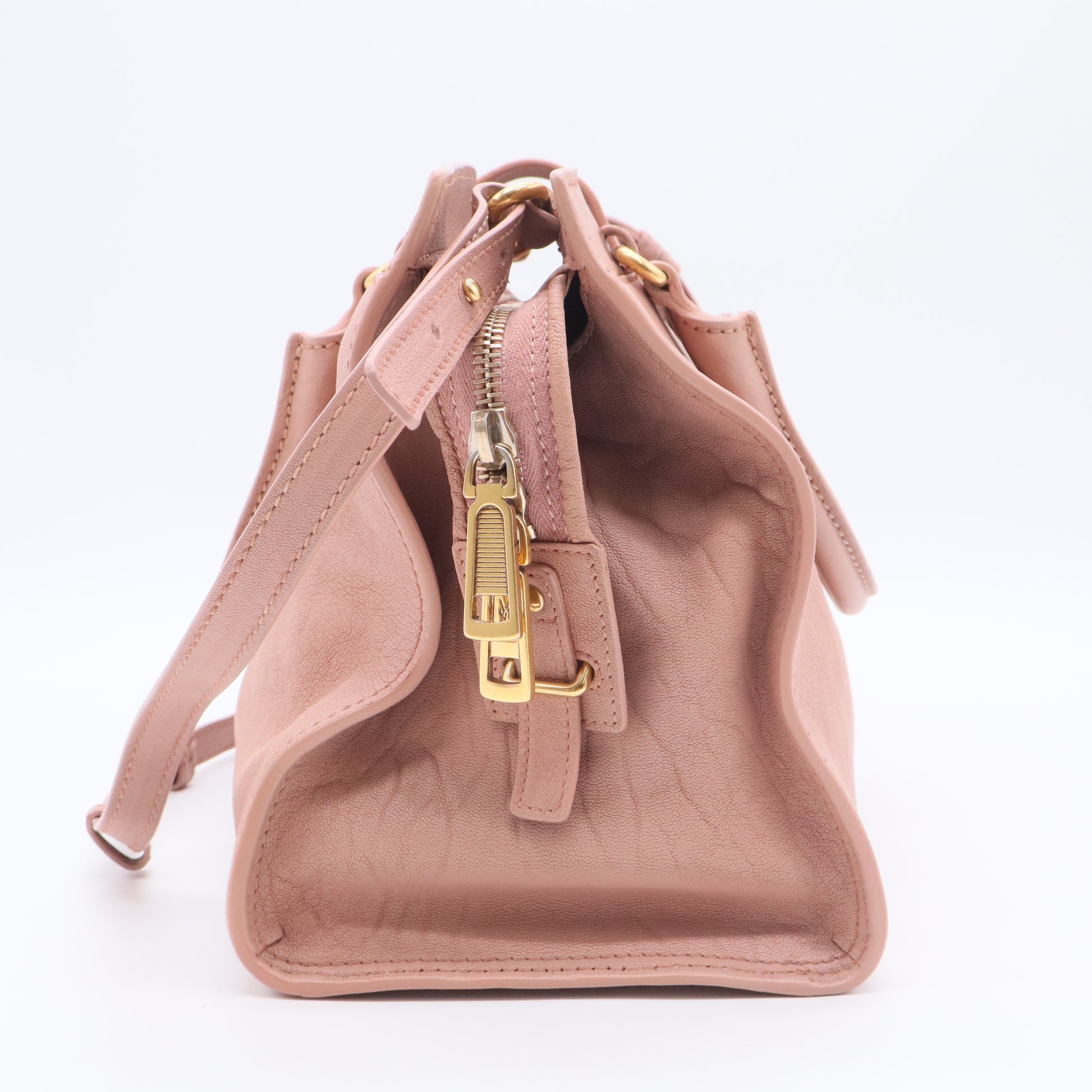 Pink Calfskin Leather Medium Cabas ChYc Bag