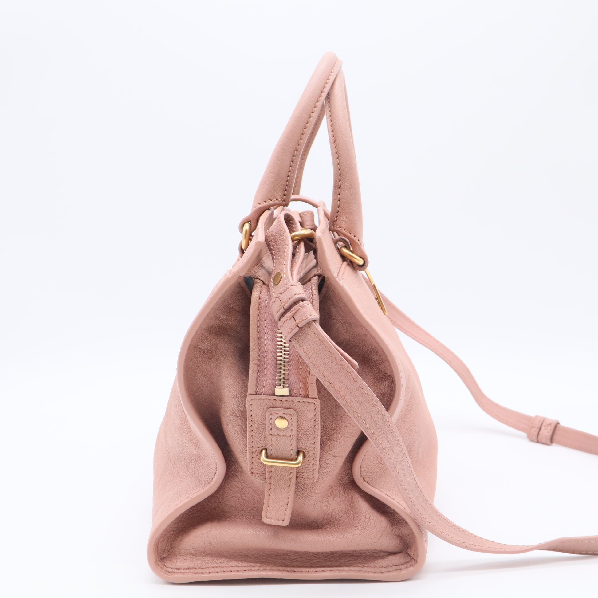 Pink Calfskin Leather Medium Cabas ChYc Bag