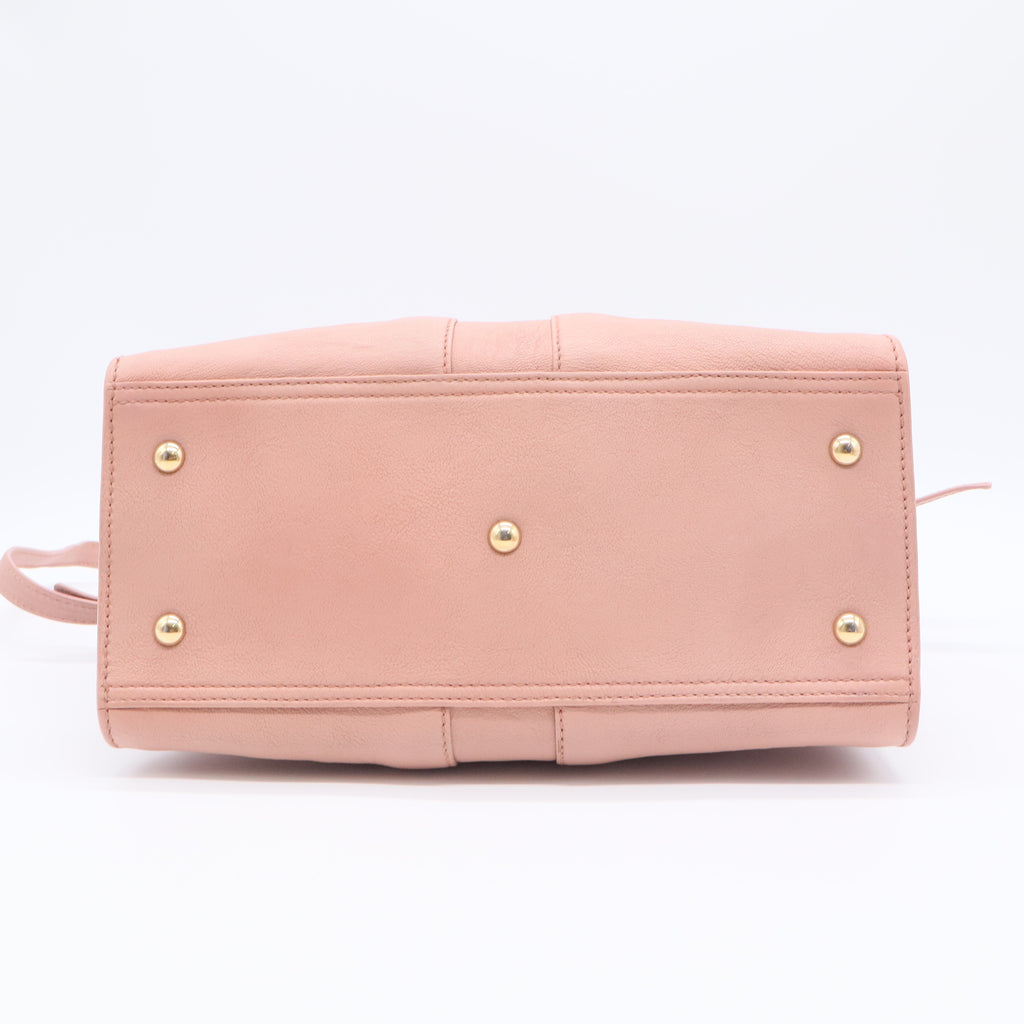 Pink Calfskin Leather Medium Cabas ChYc Bag