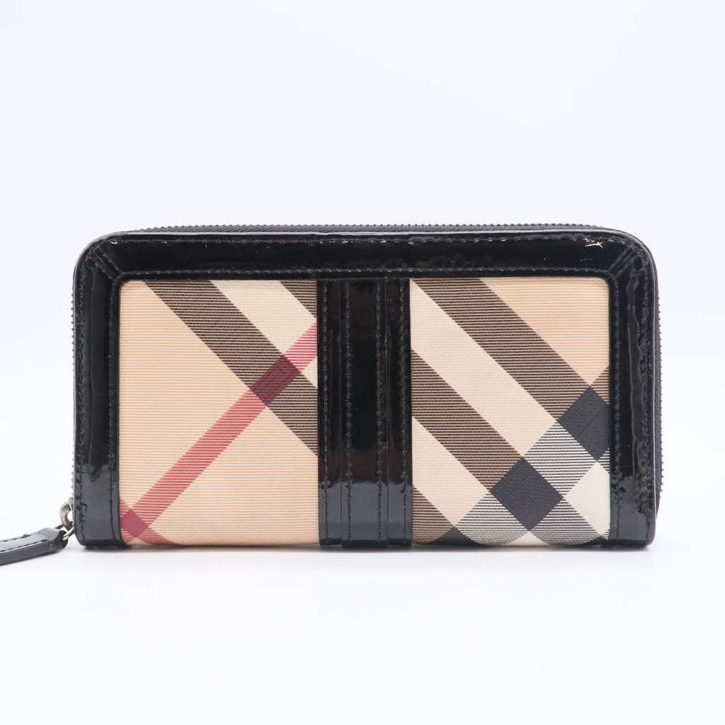 Plaid Print Continental Wallet