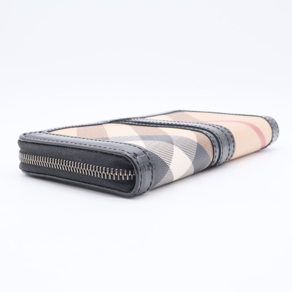 Plaid Print Continental Wallet