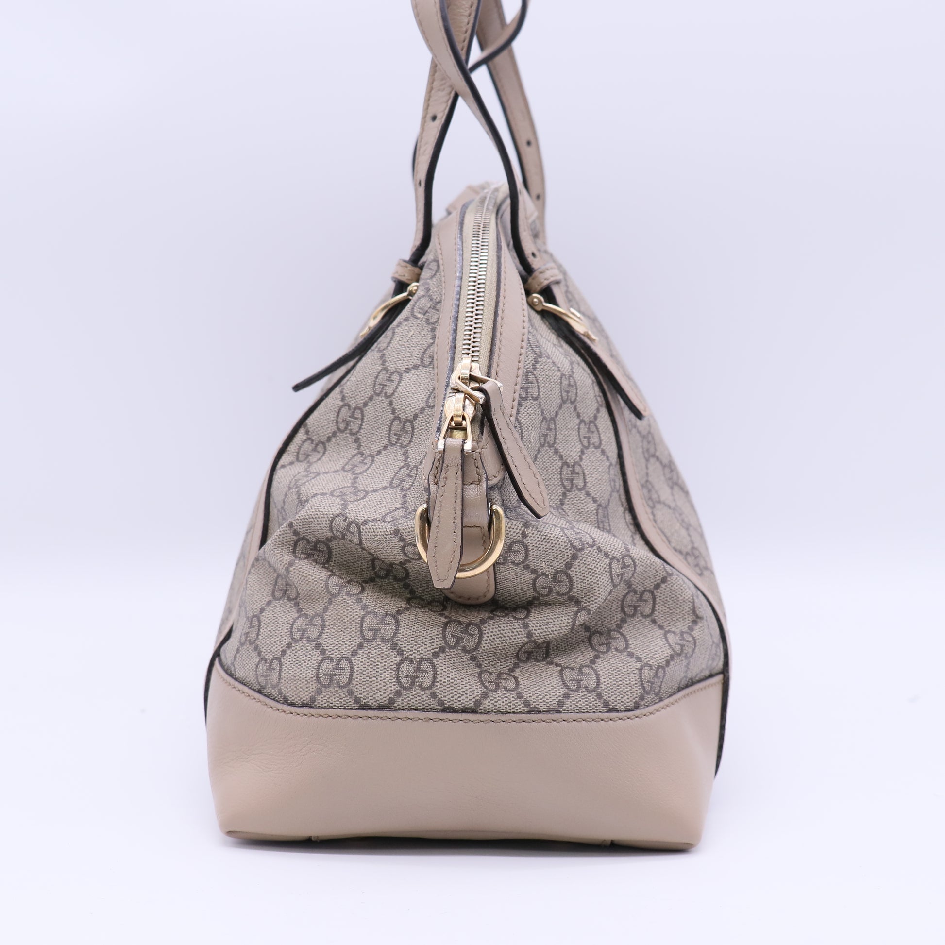 GG Supreme Monogram Medium Nice Top Handle Dome Bag Beige B21197