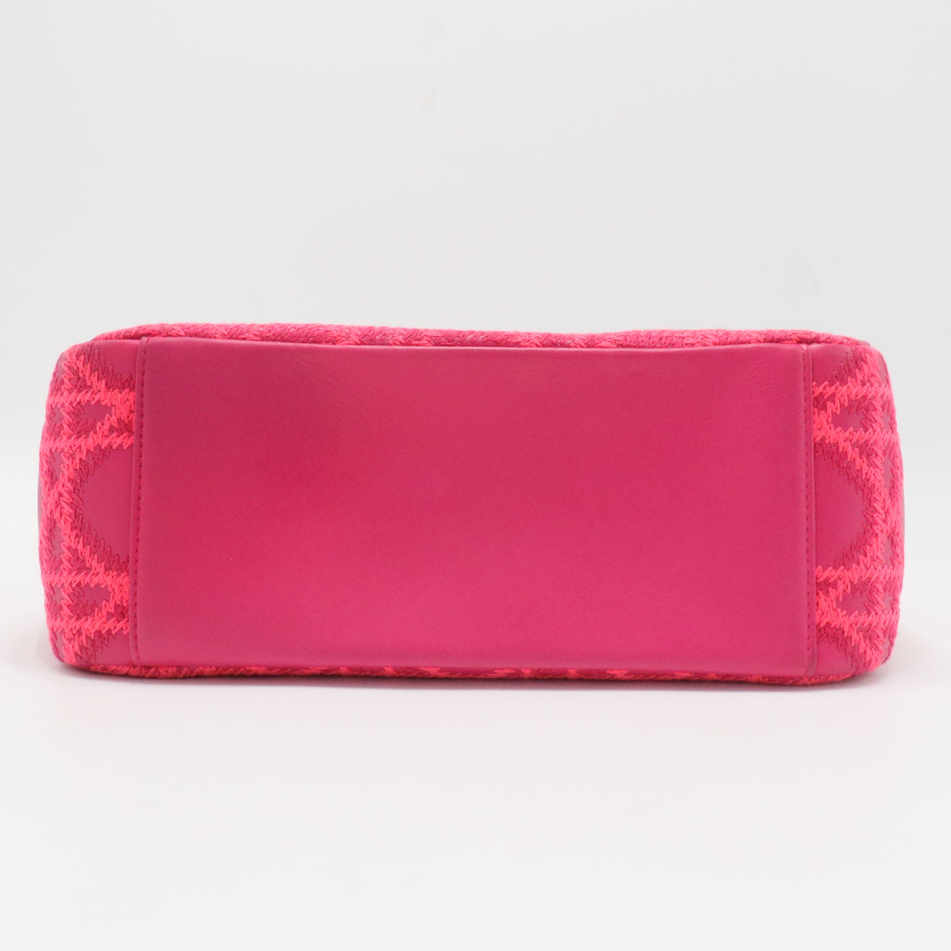 Miss Dior Small Embroidered Pink Leather