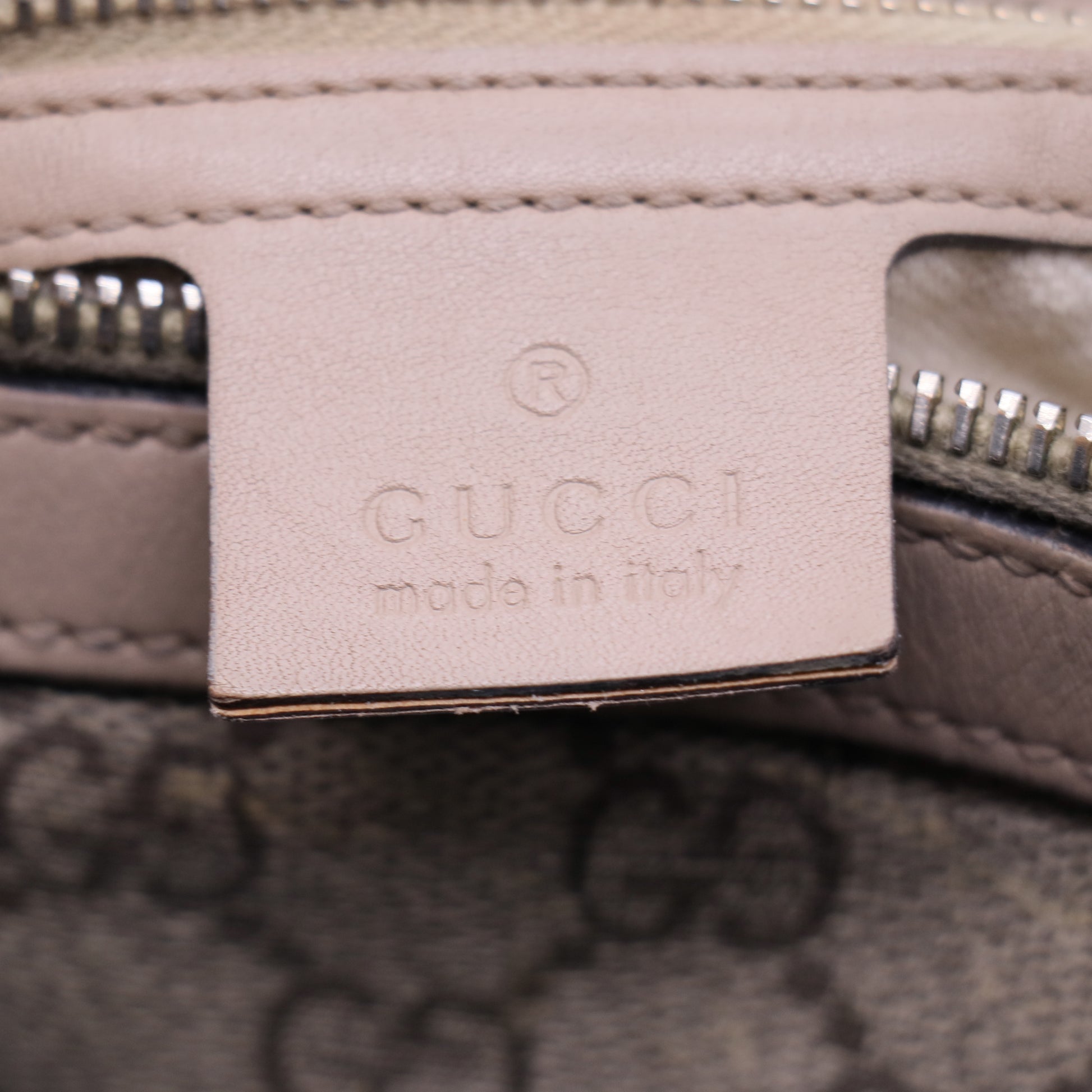 GG Supreme Monogram Medium Nice Top Handle Dome Bag Beige B21197