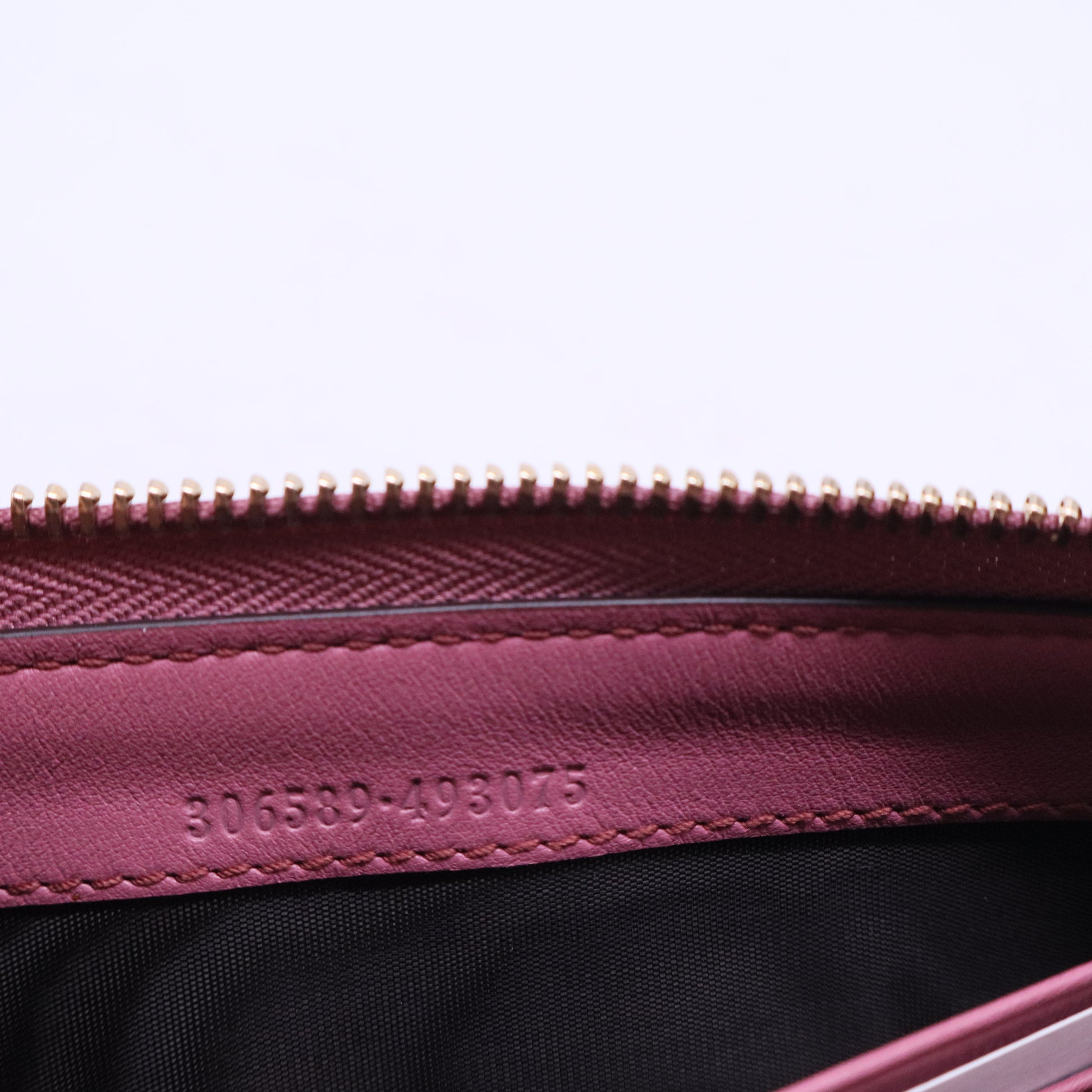 Pink Microguccissima Sukey Zip Around Wallet W20498