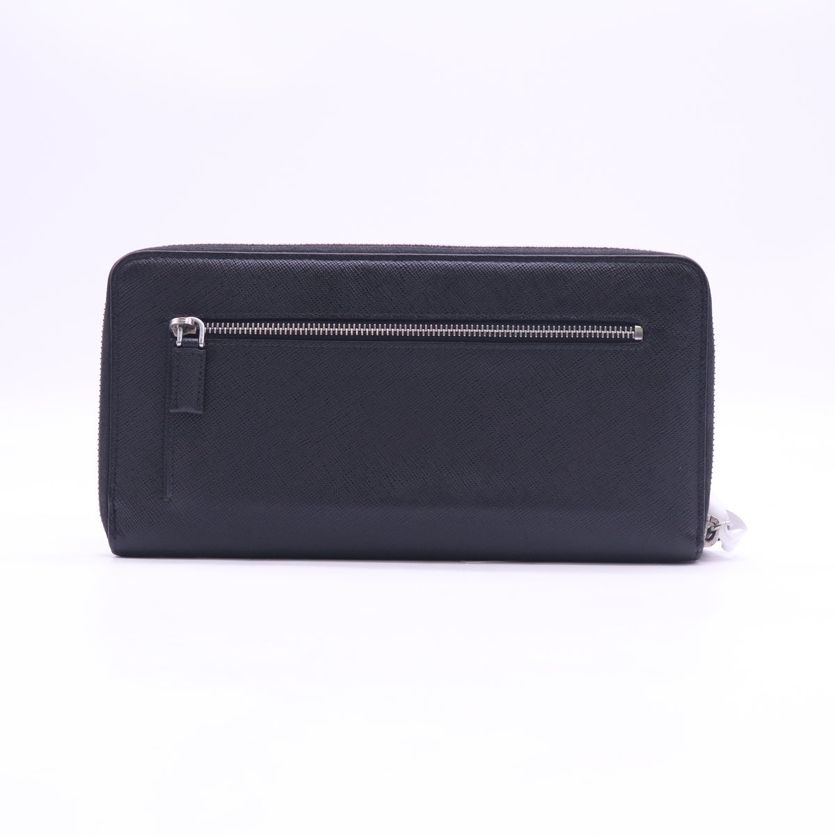 Prada Saffiano Leather Zip Around Wallet W23205