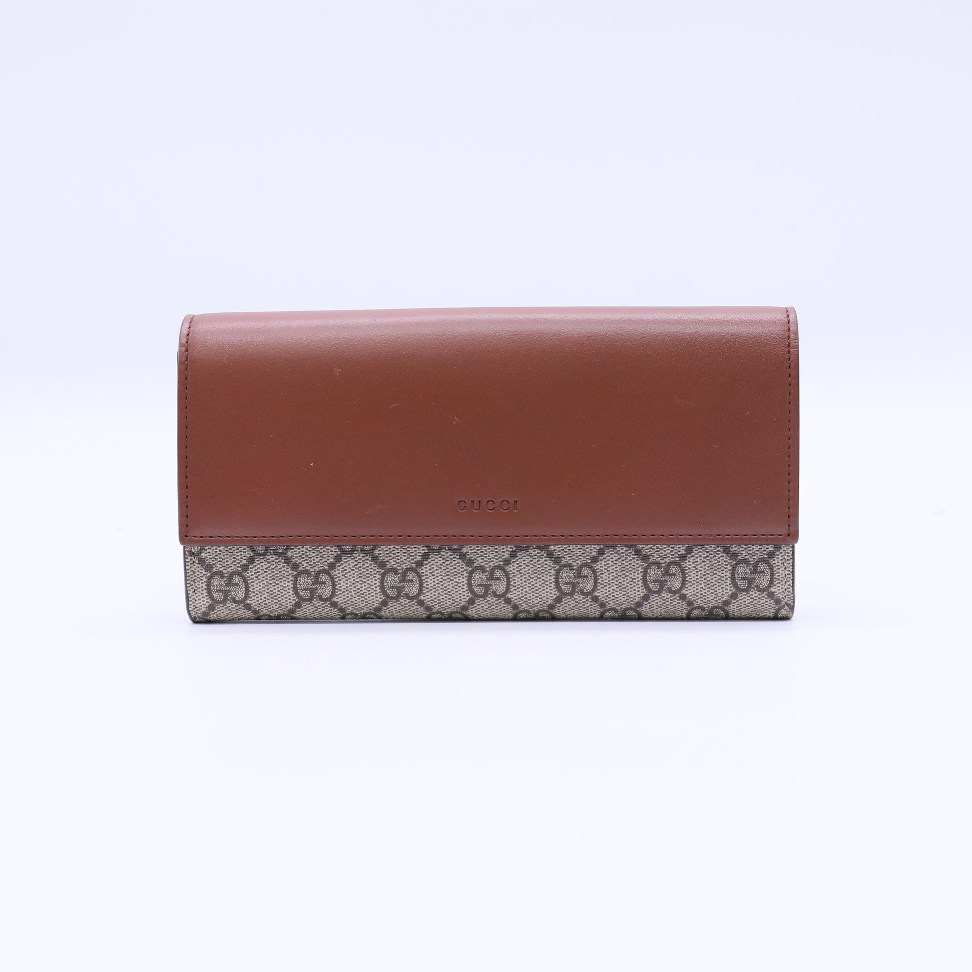 Gucci GG Supreme Canvas Flap Wallet W21032