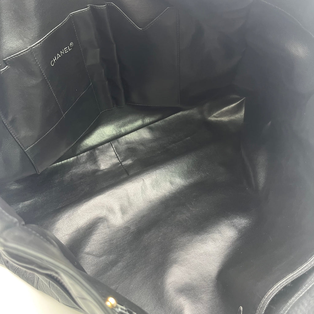 Vintage CC Chain leather tote twins