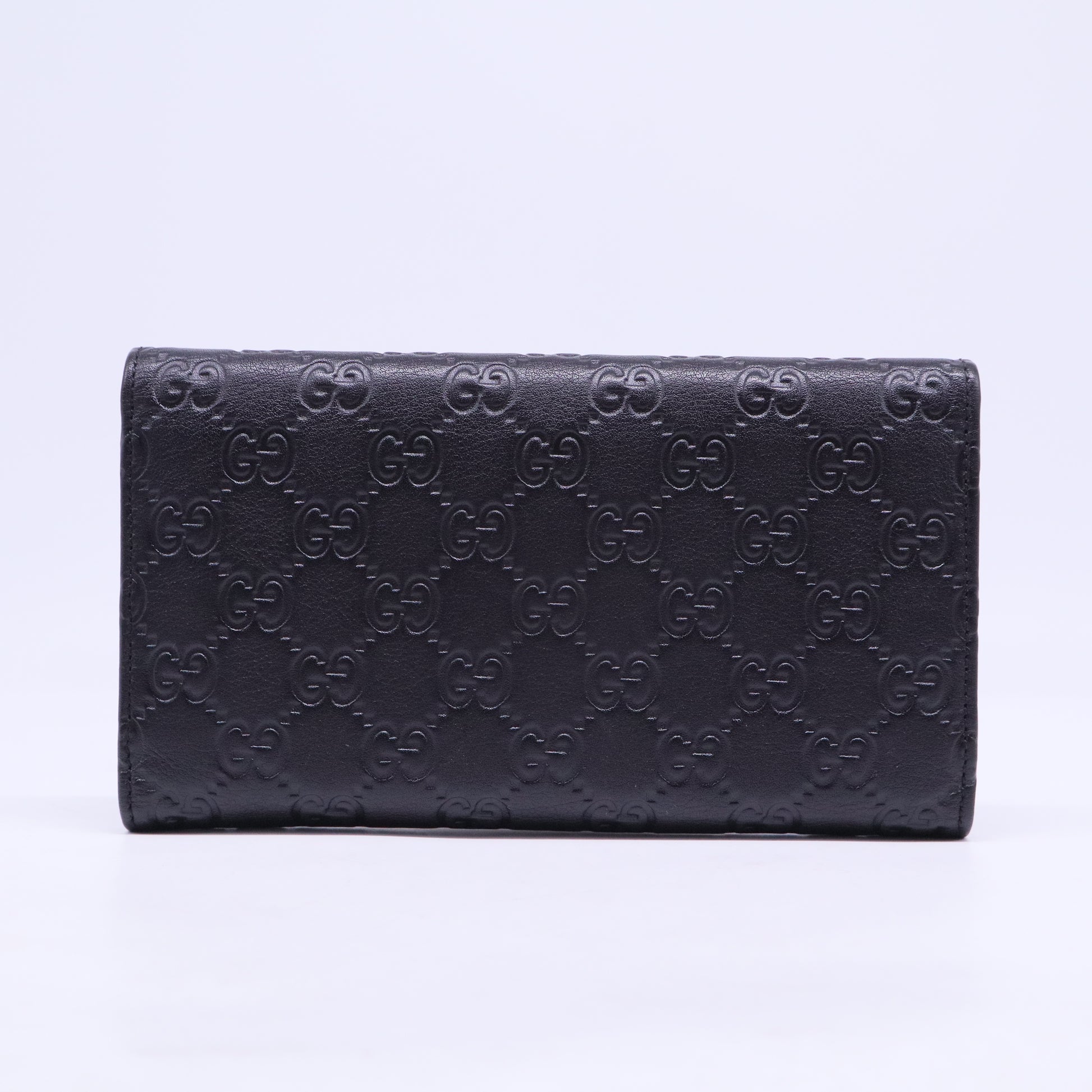 Brown Guccissima Leather Continental Flap Wallet W20500