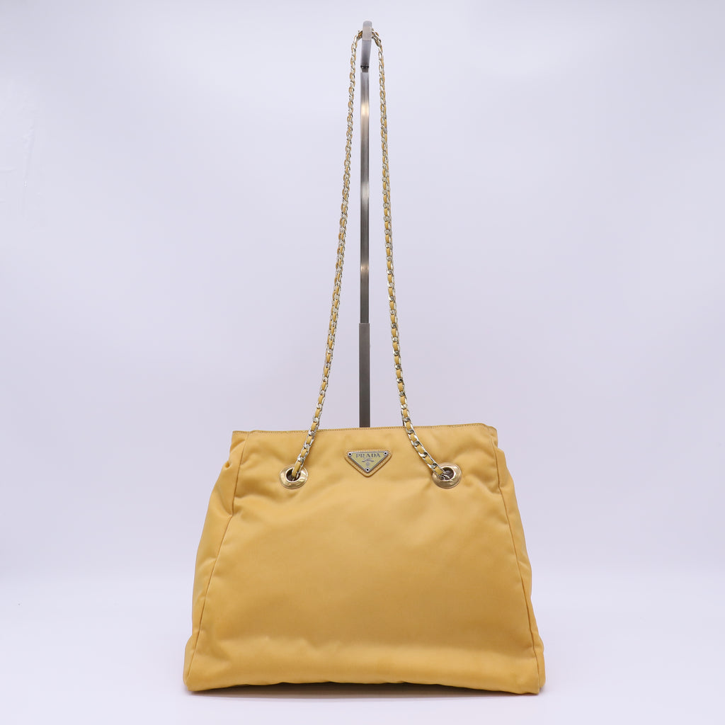 Prada Tessuto Nylon Chain Tote Bag twins B22645