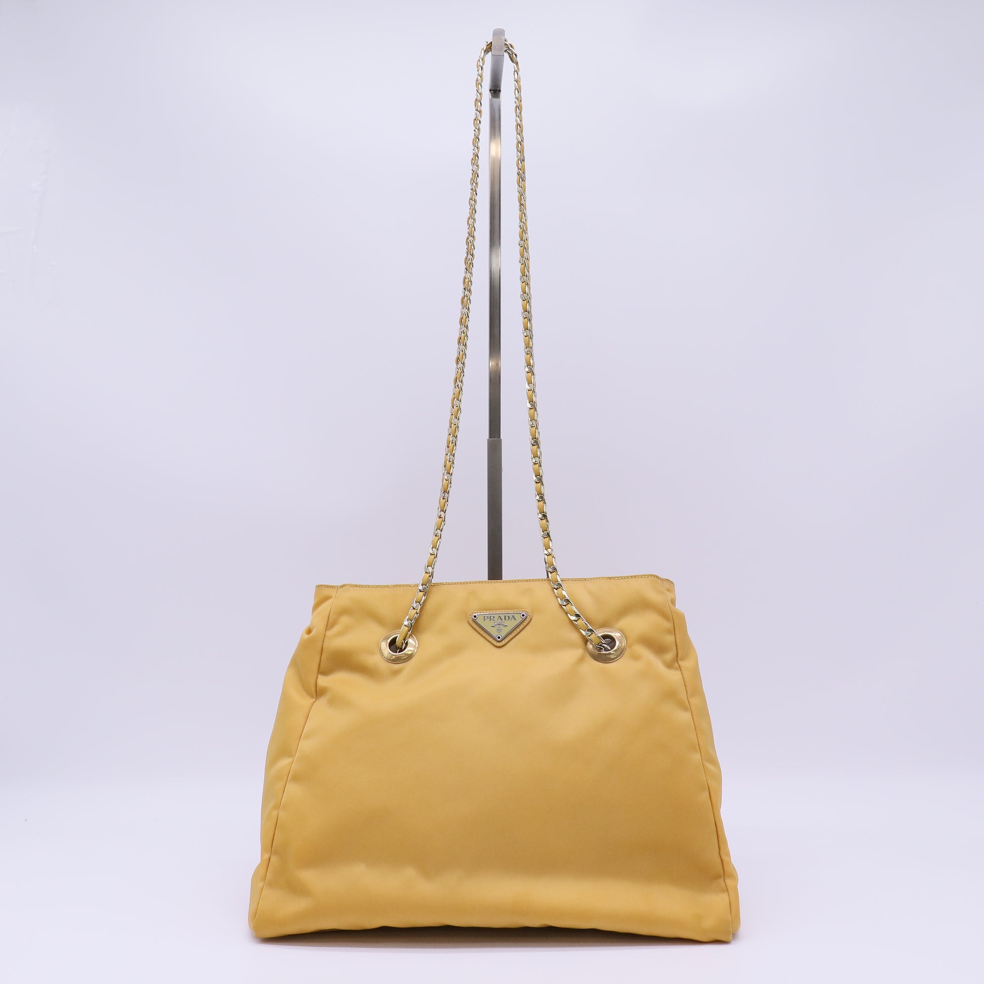 Prada Tessuto Nylon Chain Tote Bag twins B22645