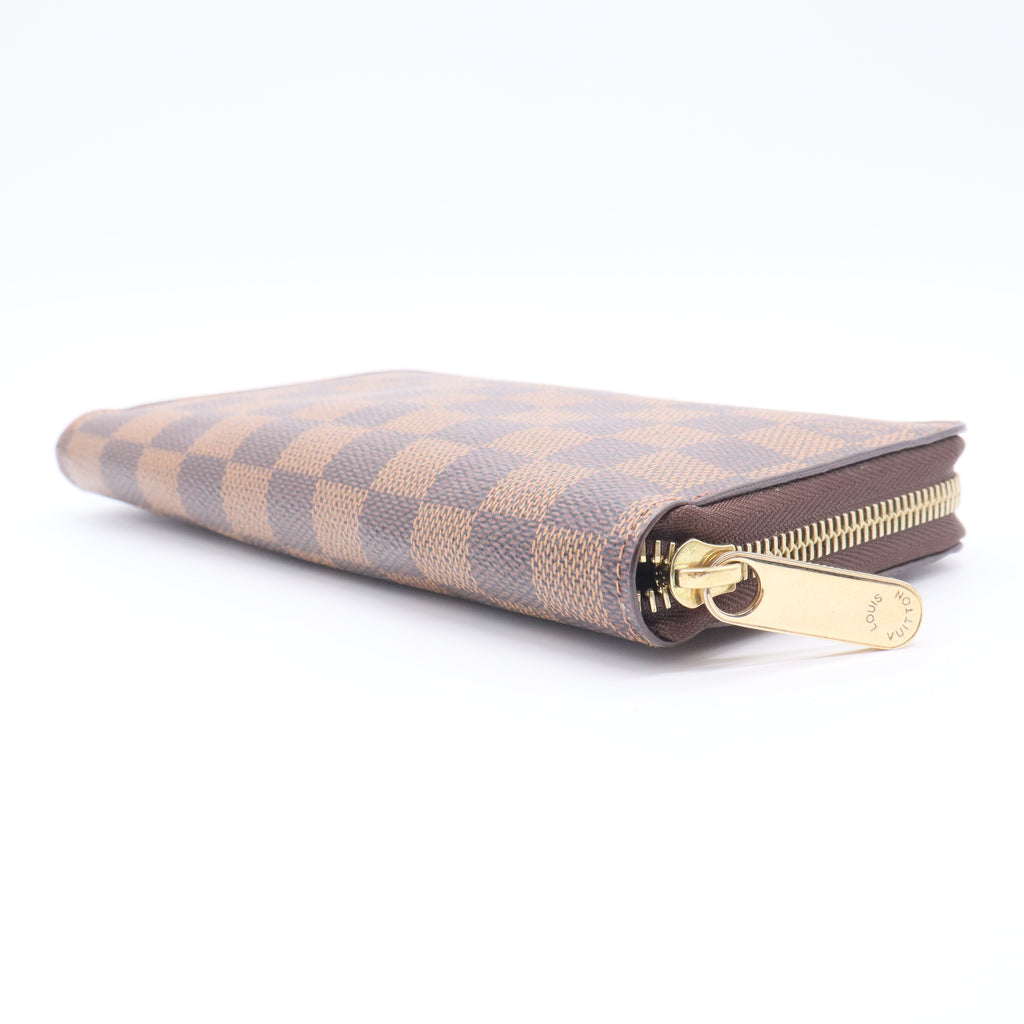 Zippy Wallet Damier Ebene Canvas