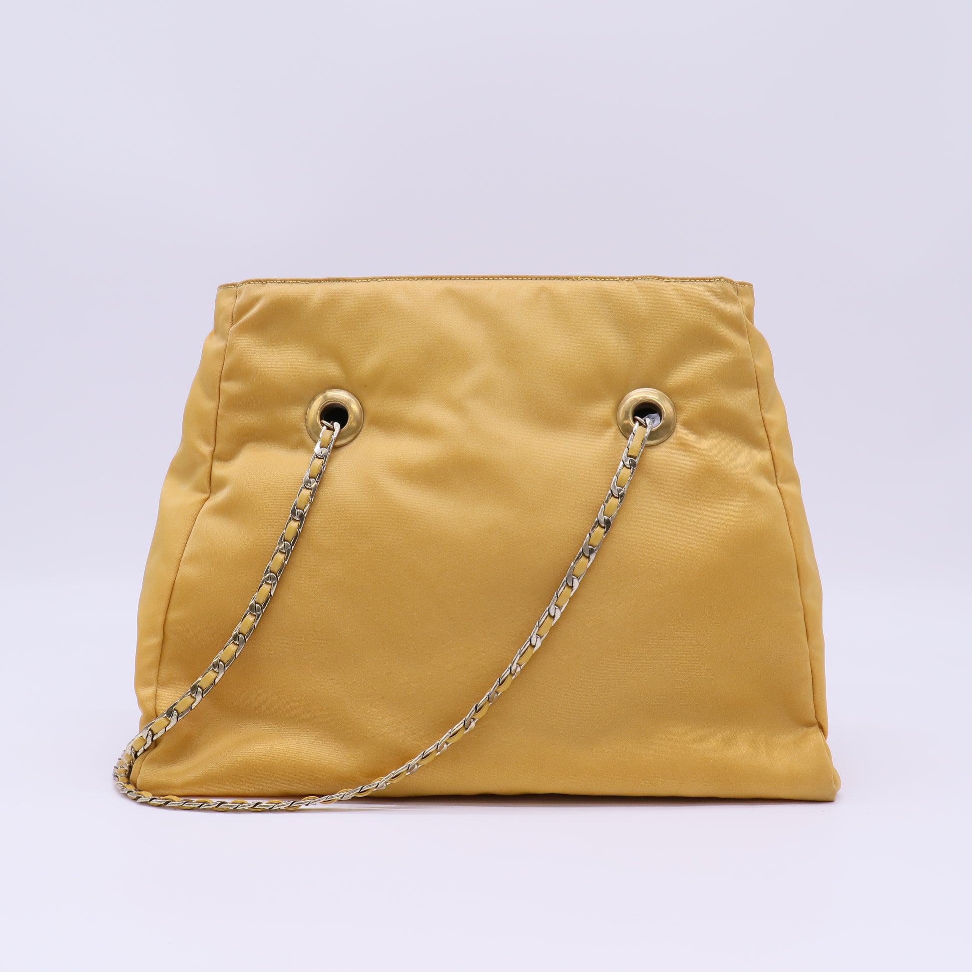 Prada Tessuto Nylon Chain Tote Bag twins B22645