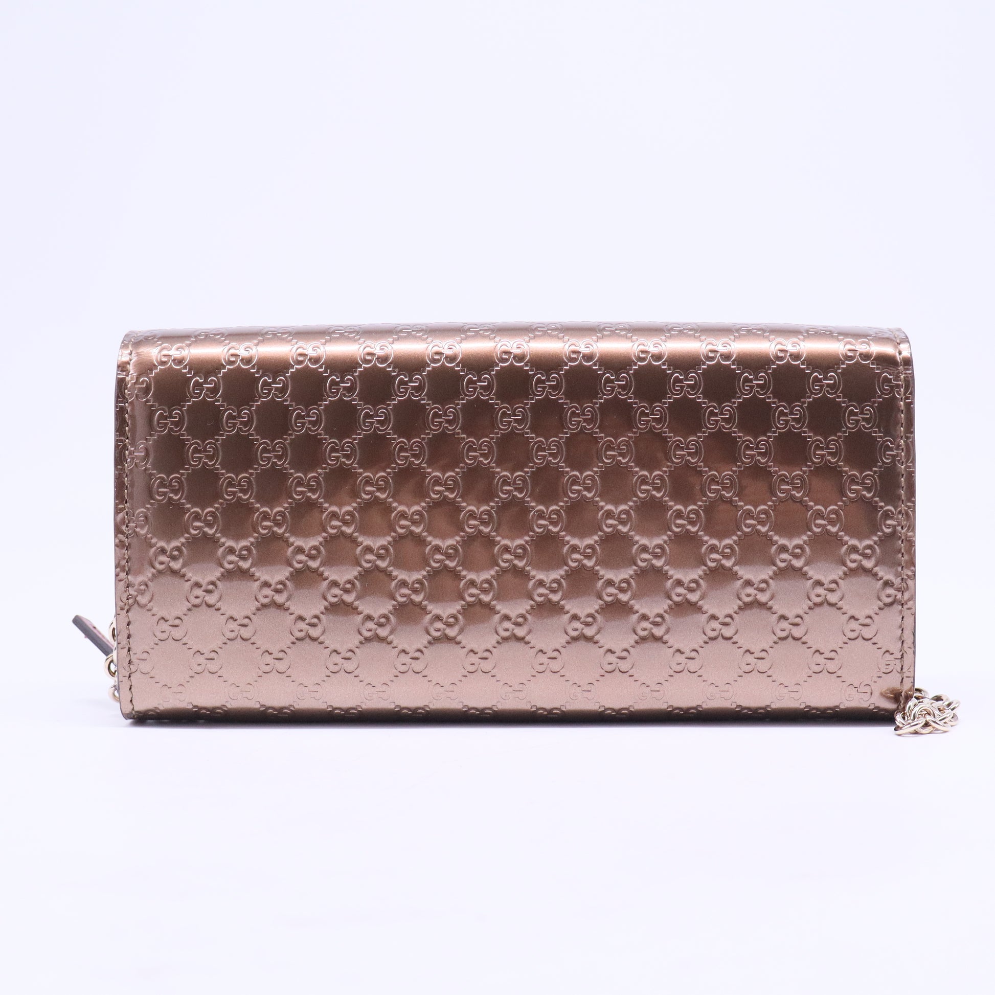 Bow Heart Continental Wallet Microguccissima Patent Long