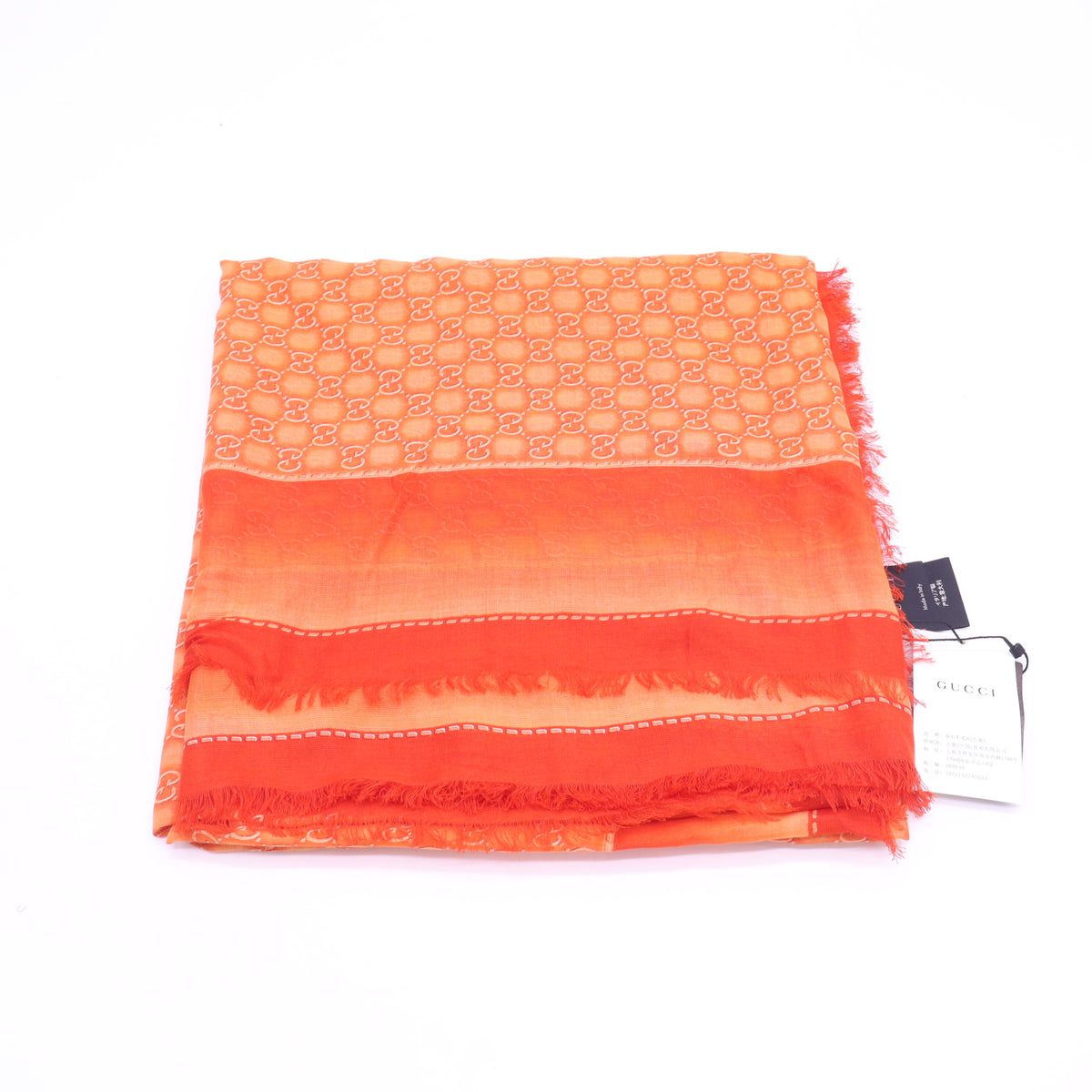 Gucci Reversible GG Monogram Ombré Jacquard Scarf/Shawl W23376