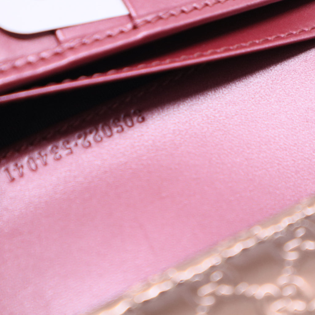 Bow Heart Continental Wallet Microguccissima Patent Long