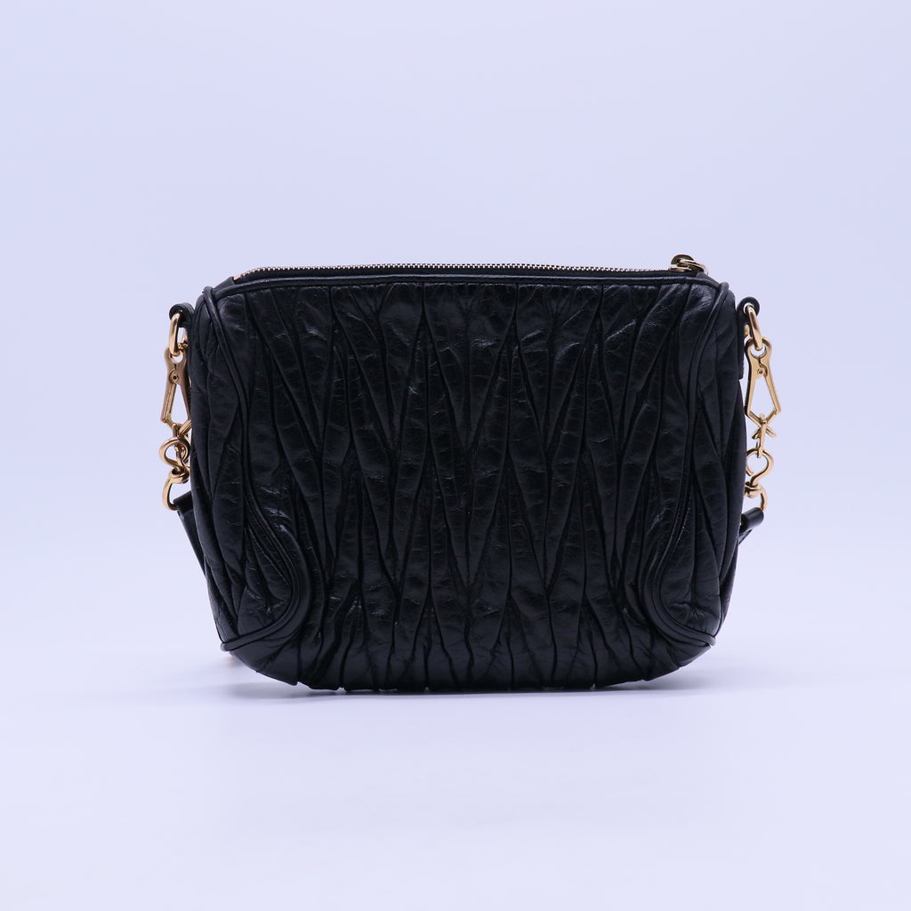 Nappa Matelasse Lux Shoulder Bag Nero Black B21307