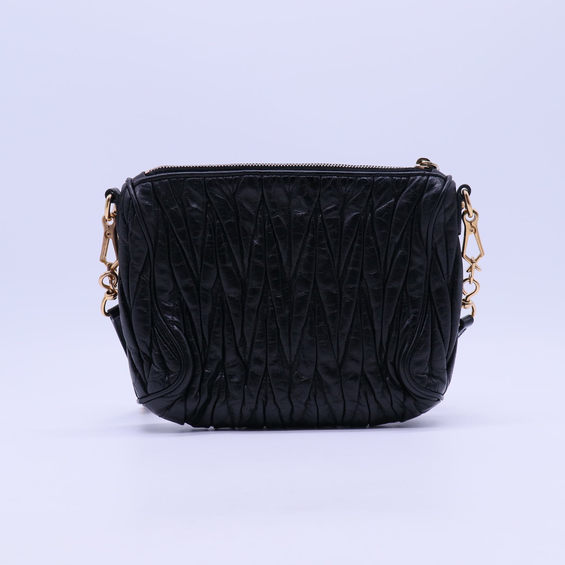 Nappa Matelasse Lux Shoulder Bag Nero Black B21307