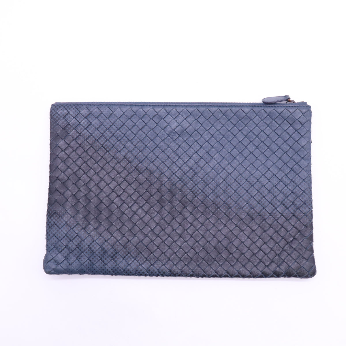 Clutch Calfskin Intrecciato Dark Blue W23356
