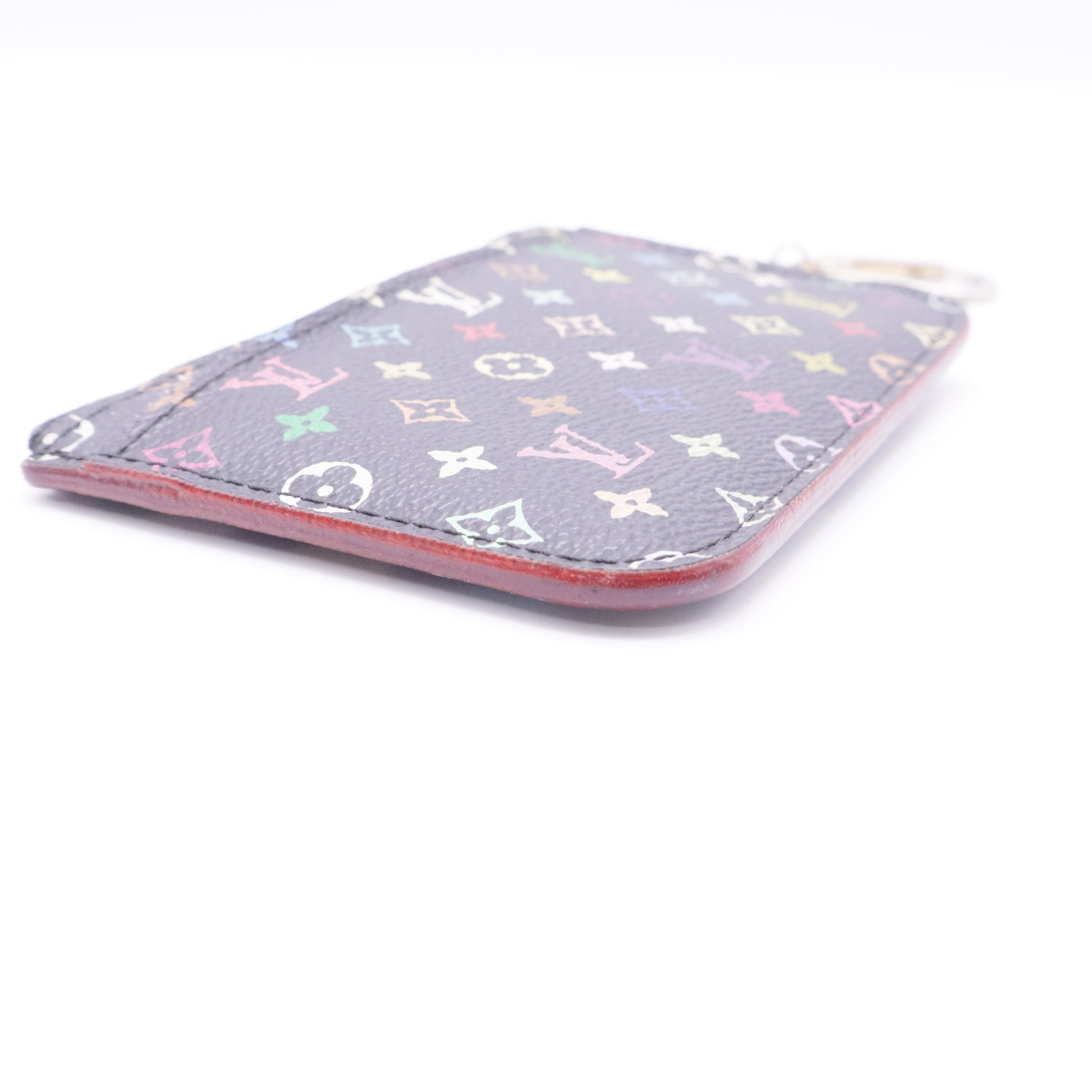 LV X TM Monogram Multicolor Key Pouch Black twins