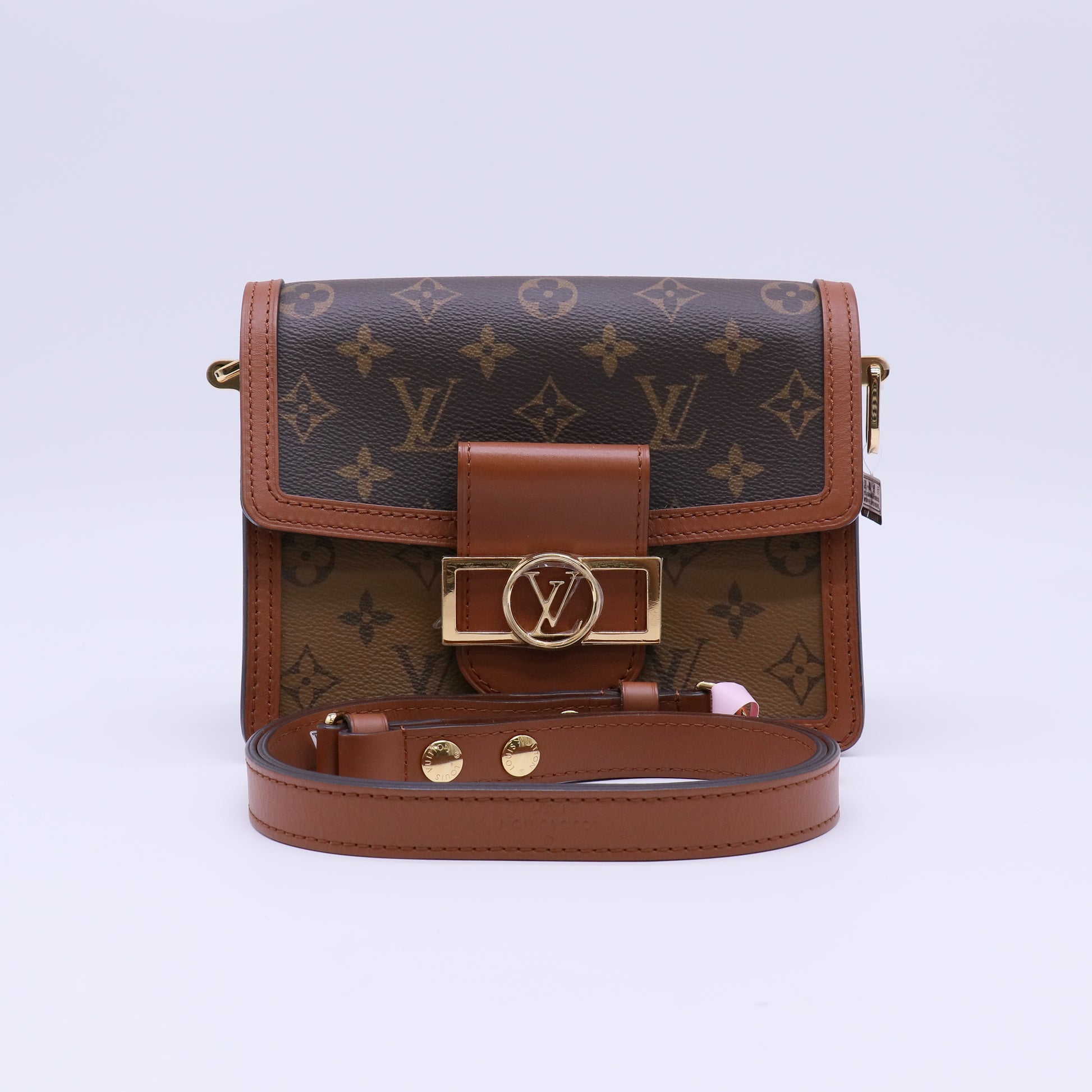 Louis Vuitton Monogram Reverse Canvas Mini Dauphine Bag twins LDJ4649