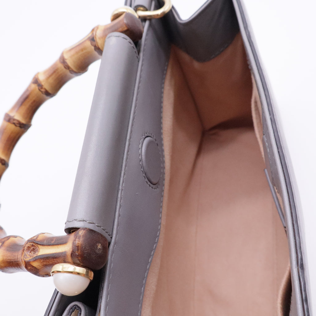 Nymphaea Top Handle Bag Leather Mini Gisel