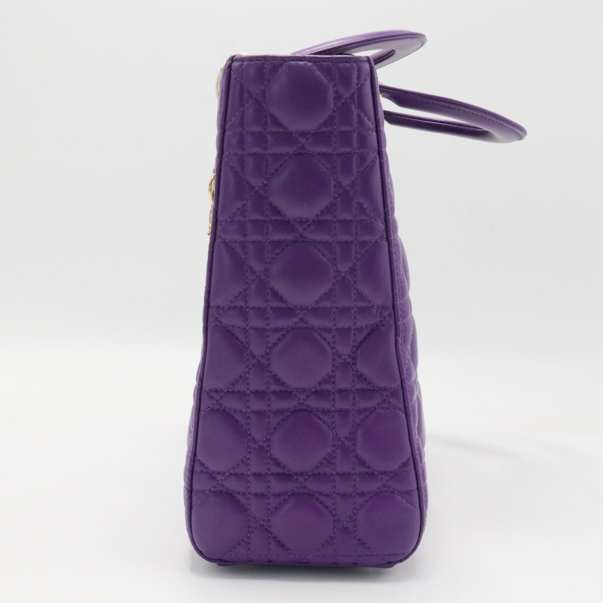 Lady Dior Bag Cannage Quilt Lambskin Large