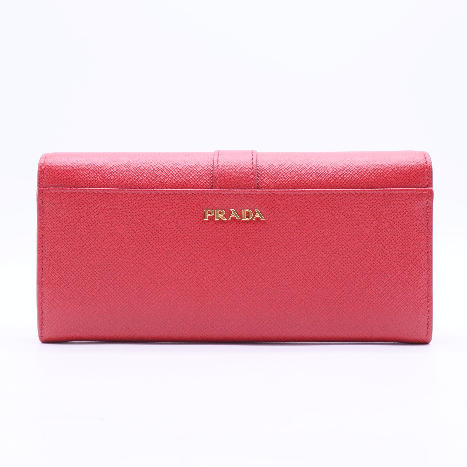 Fuoco Saffiano Leather Cahier Continental Wallet W20049